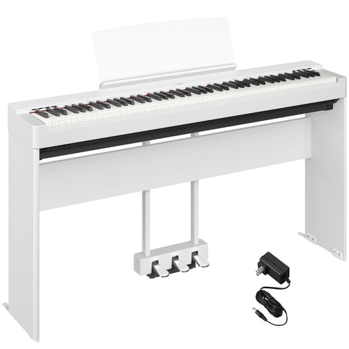 Collage image of the Yamaha P225WH Digital Piano - White HOME PAK
