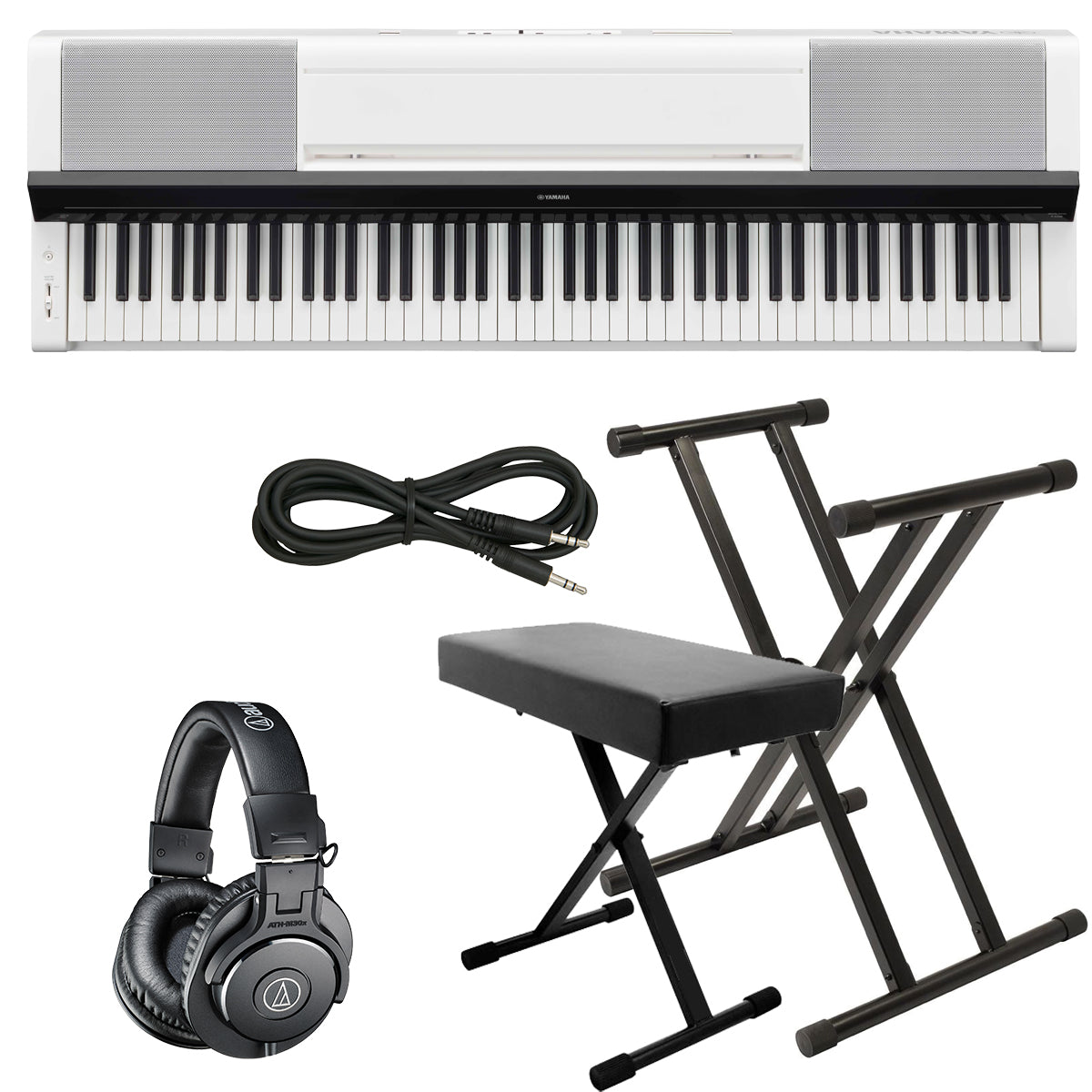 Yamaha P-S500 Digital Piano - White KEY ESSENTIALS BUNDLE – Kraft Music