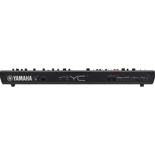 Rear view of Yamaha YC61 Stage Keyboard and Organ