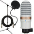 Collage of the components in the Yamaha YCM01 Condenser Microphone - White PERFORMER PAK bundle