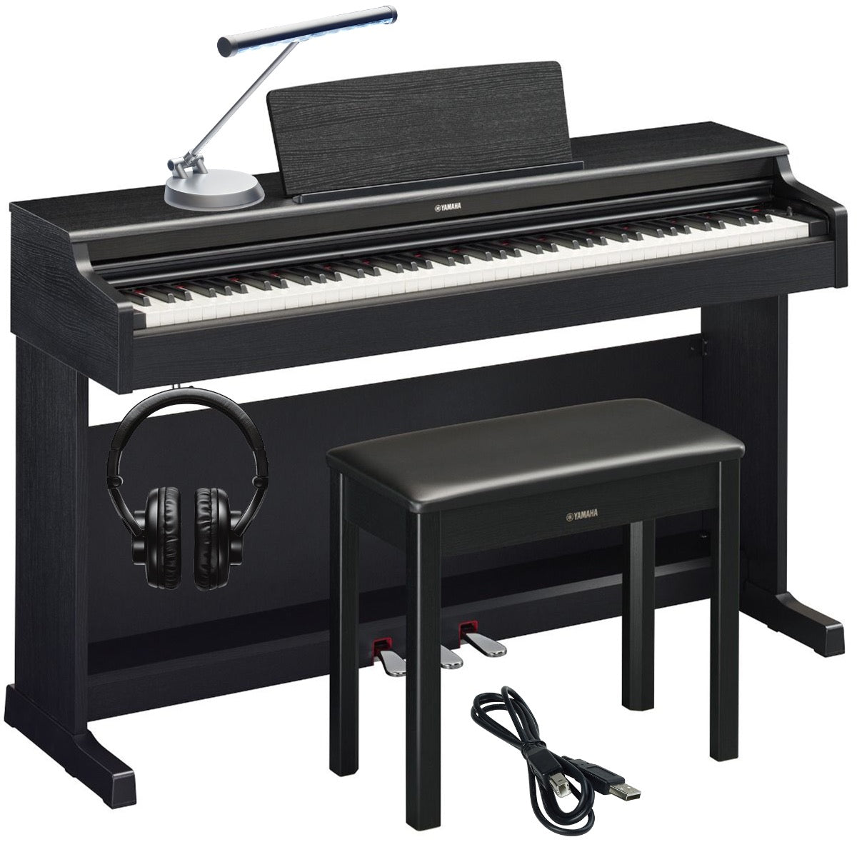 Yamaha Arius YDP-165 Digital Piano - Black COMPLETE HOME BUNDLE – Kraft  Music