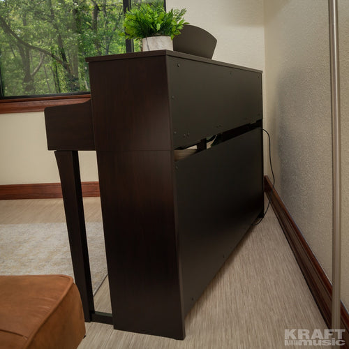 Yamaha Arius YDP-184 Digital Piano - Rosewood - Back View