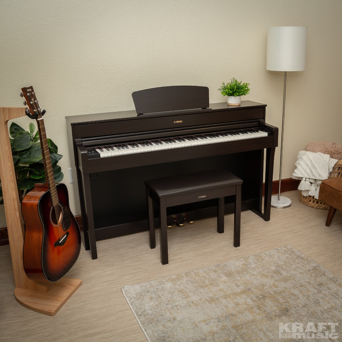 Yamaha Arius YDP-184 Digital Piano - Rosewood - View 2