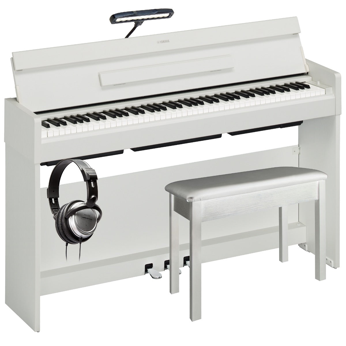 Yamaha Arius YDP-S35 Digital Piano - White COMPLETE HOME BUNDLE – Kraft  Music
