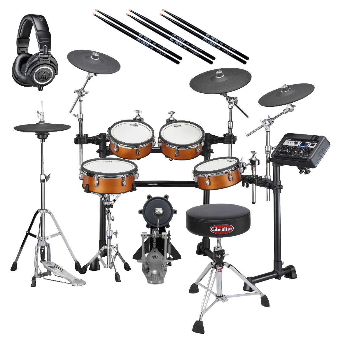 Yamaha DTX8K-X RW Electronic Drum Set - Real Wood DRUM ESSENTIALS BUND –  Kraft Music