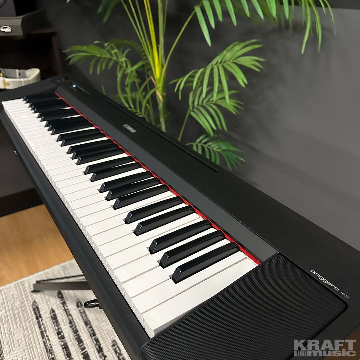 Yamaha Piaggero NP-15 61-Key Portable Keyboard - Black BONUS PAK