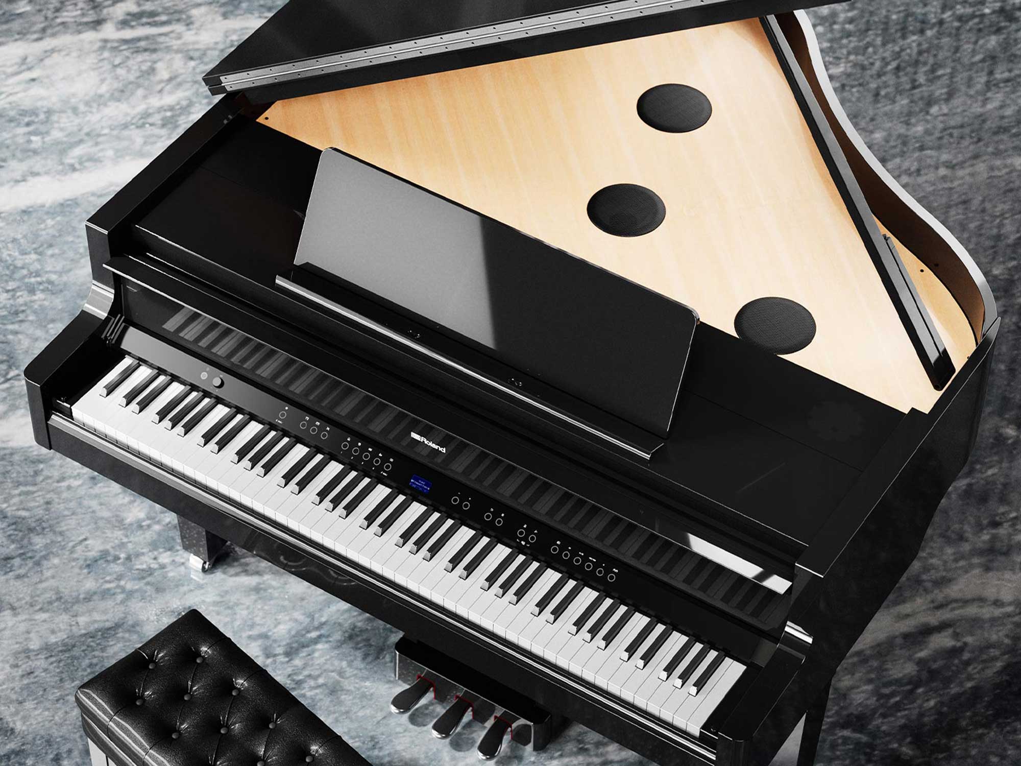 Roland GP-9M from above with lid open