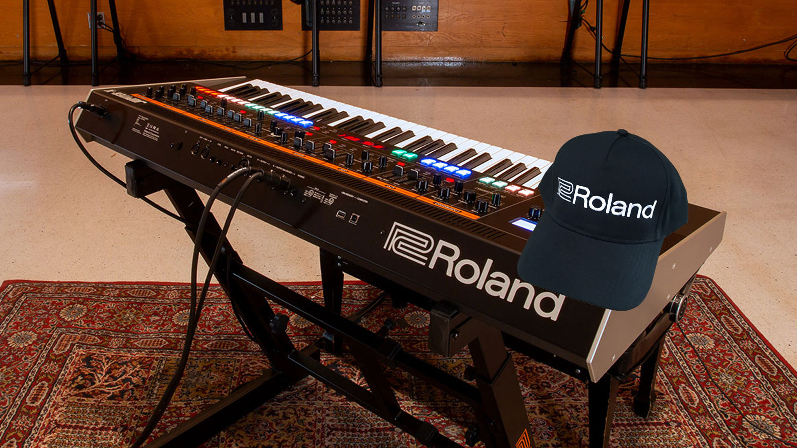 Roland Jupiter X with Roland Cap