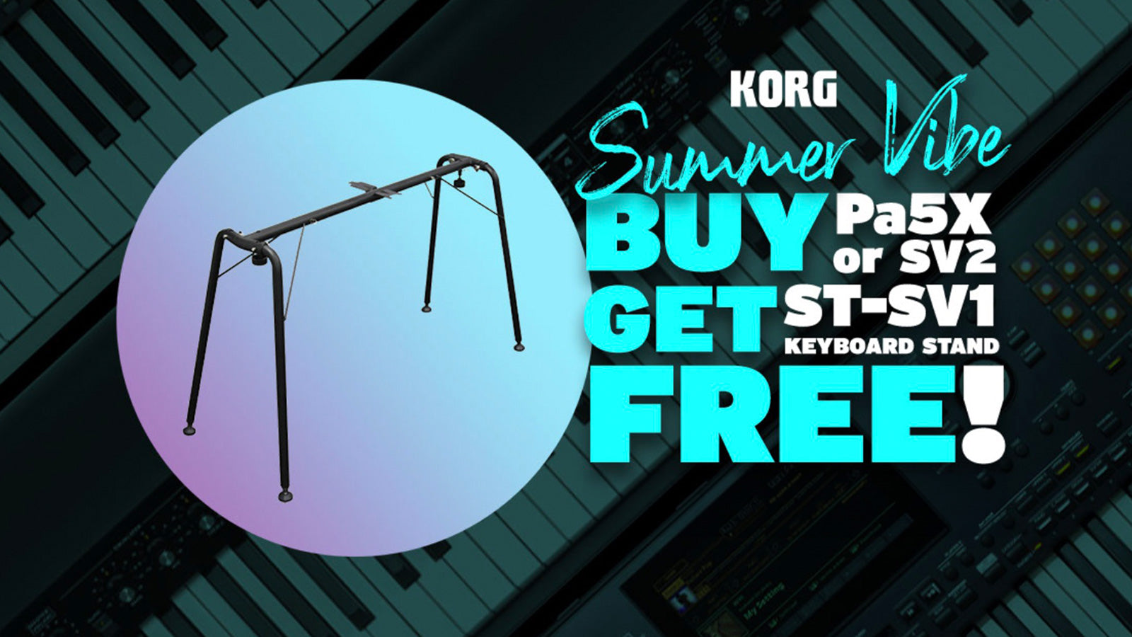 Korg Free Stand Promotion
