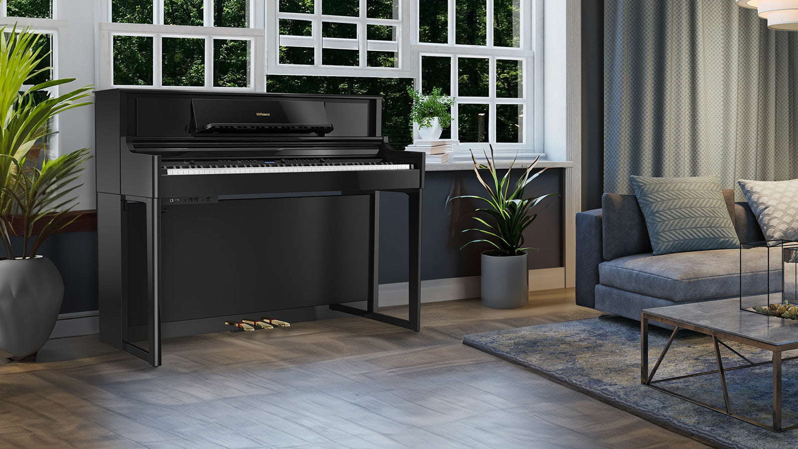 Black Roland LX705 in a stylish room