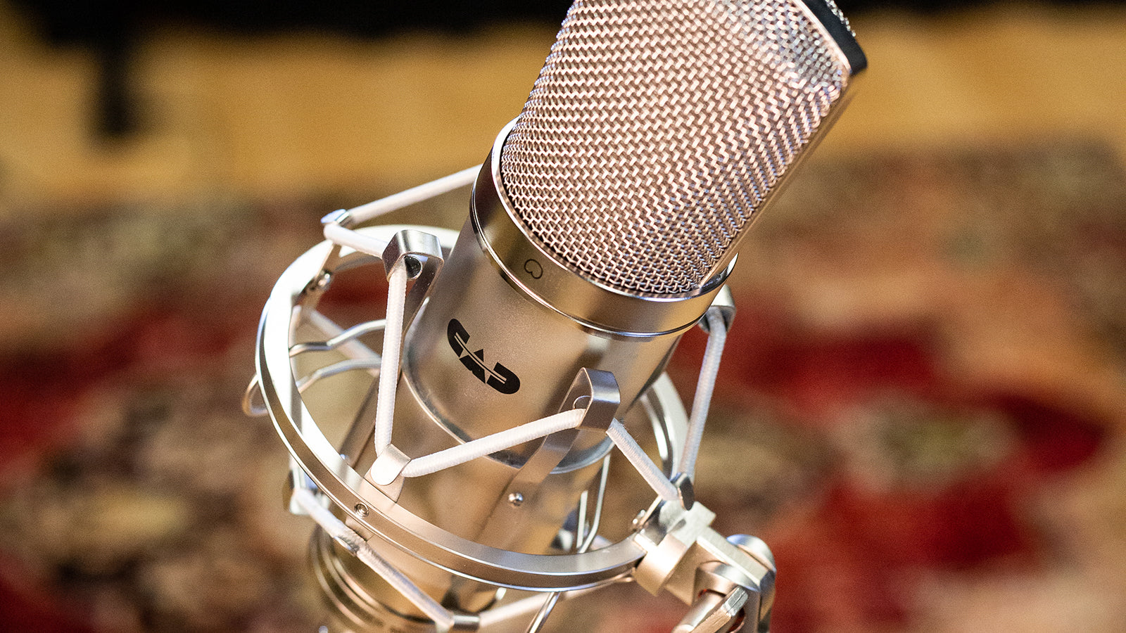 A CAD GXL2200 mic in a recording studio