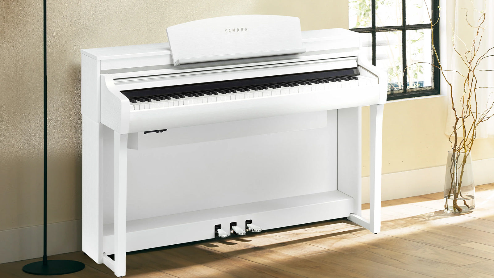 A white Clavinova CSP-275