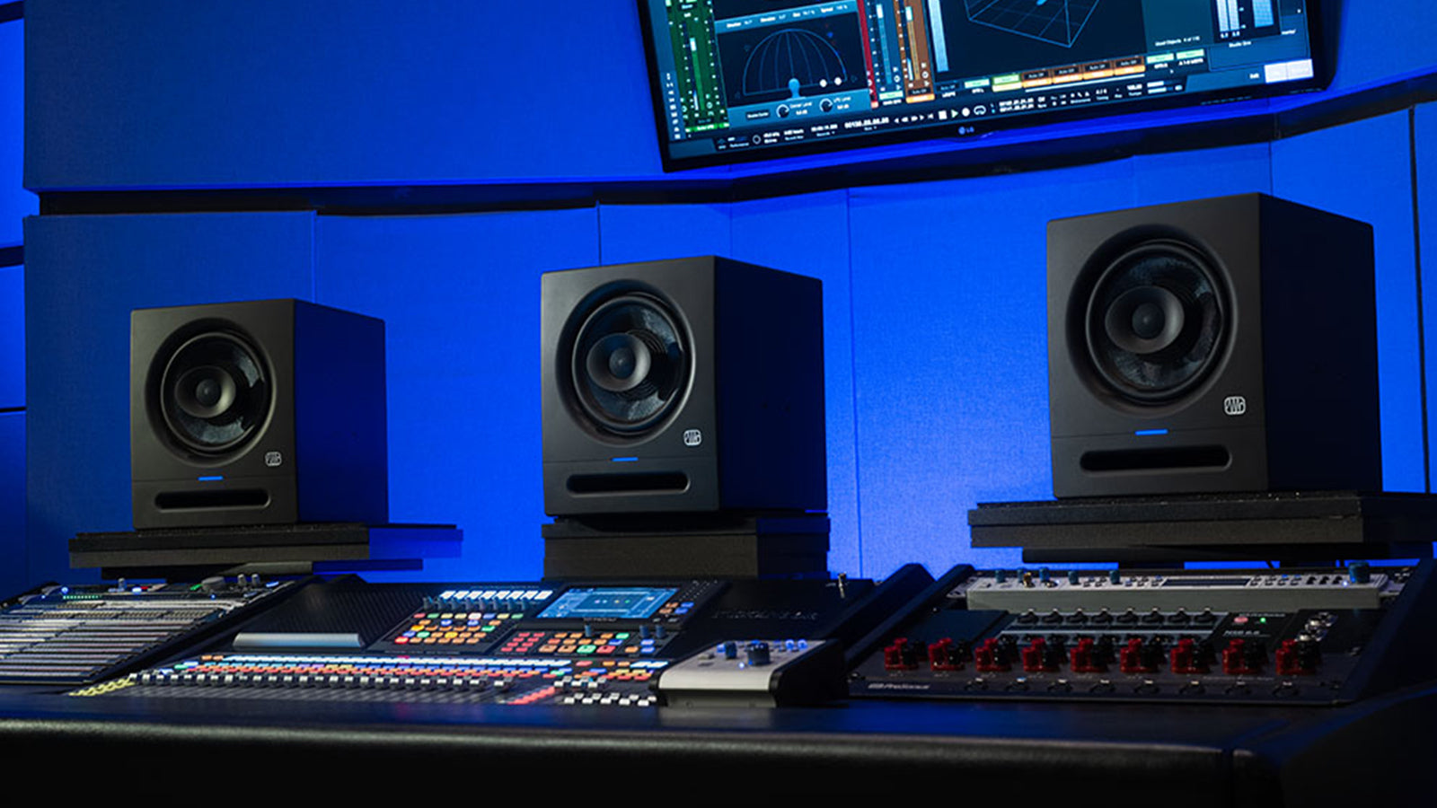 PreSonus Eris Pro series monitors in a studio