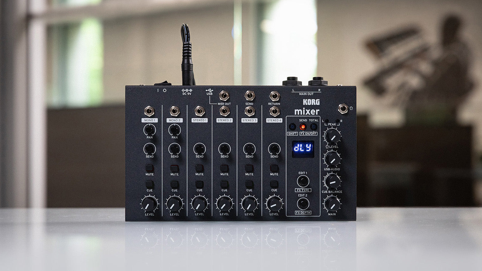 A Korg Nu:Tekt NTS-4 on a table