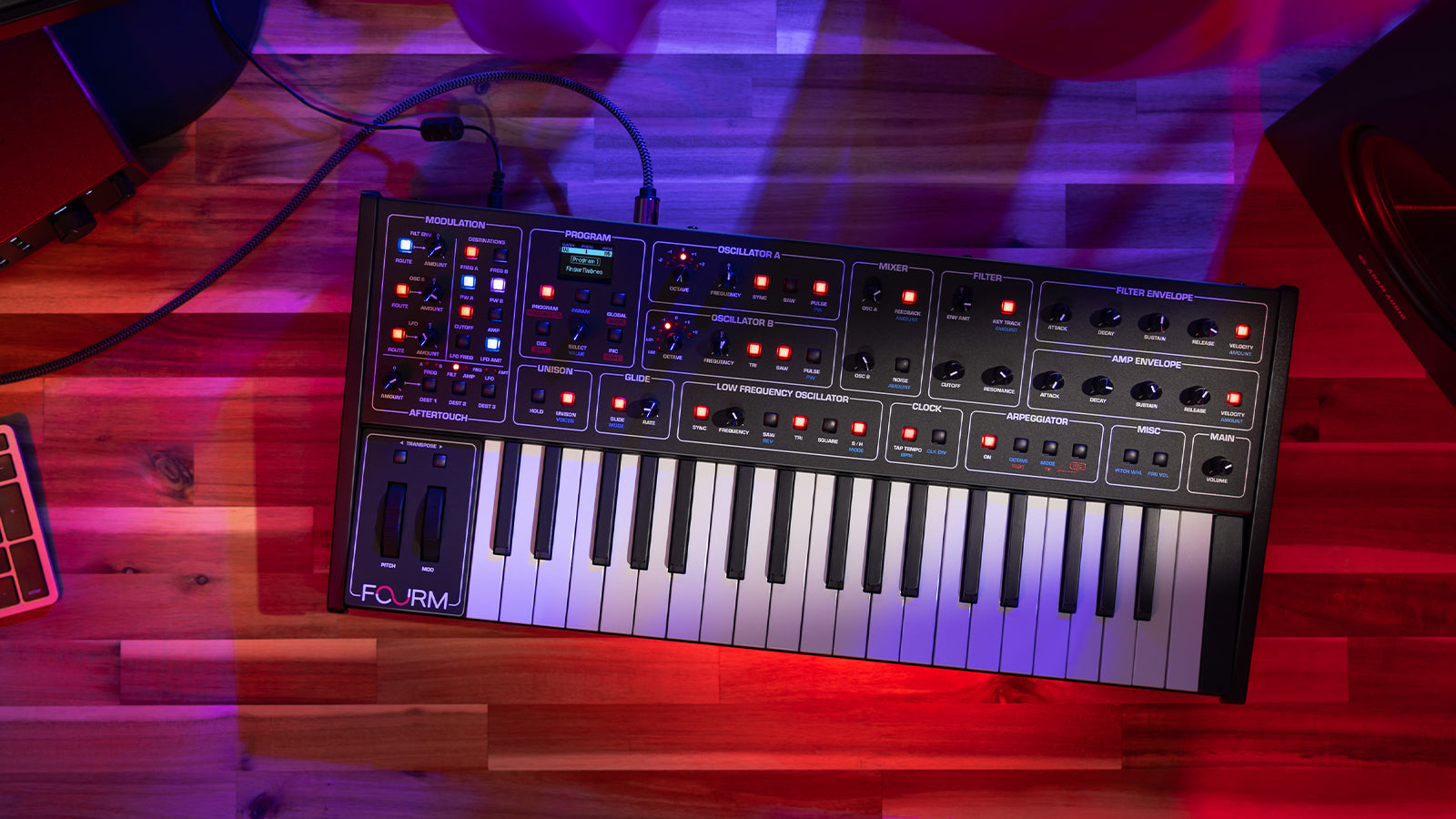 A Sequential Fourm on a desk in a studio