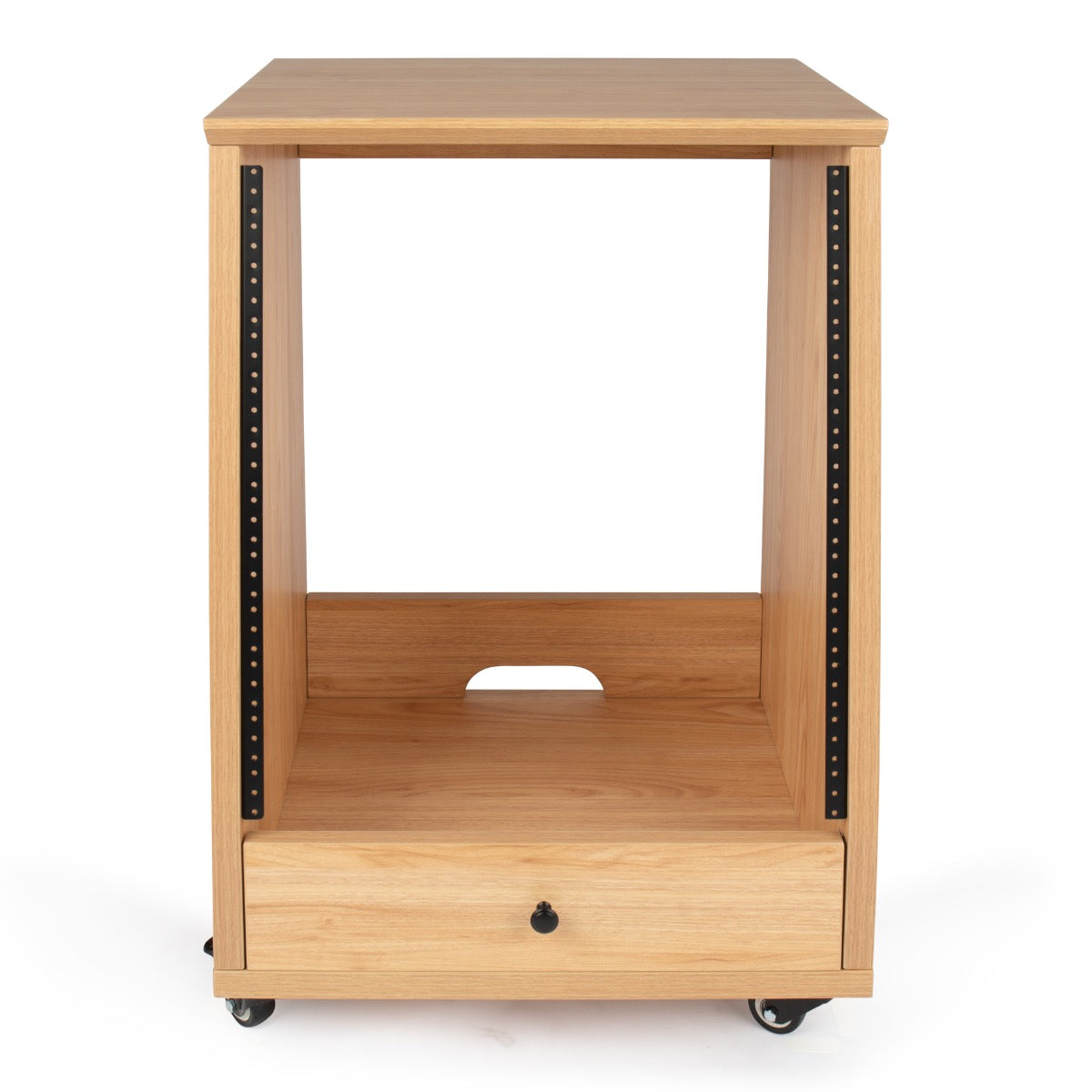 Gator Elite 12U Studio Rack with Locking Casters - Maple, View 2