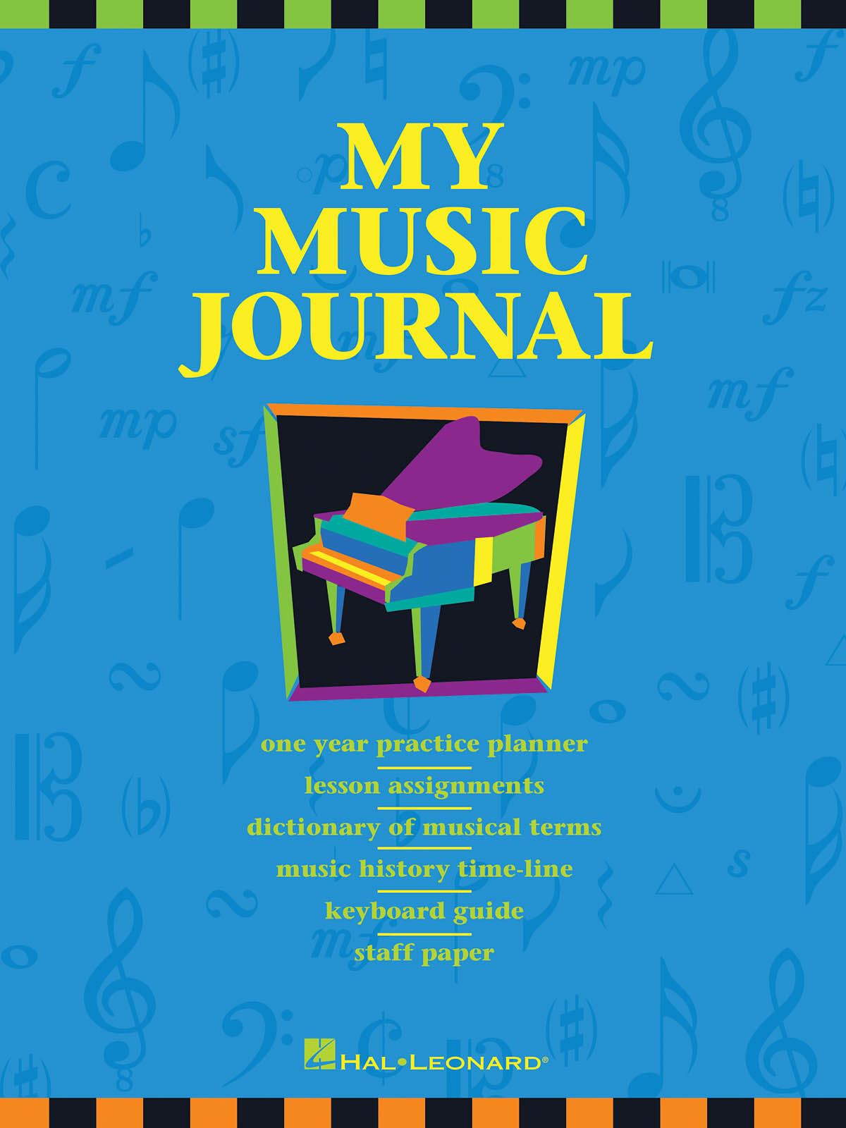 My music journal student assignment book kraft music