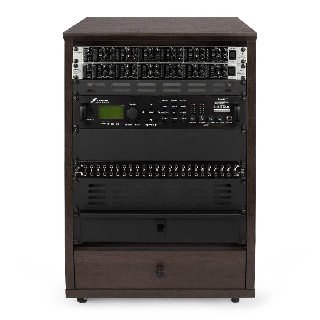 Gator Elite 12U Studio Rack with Locking Casters - Brown – Kraft Music
