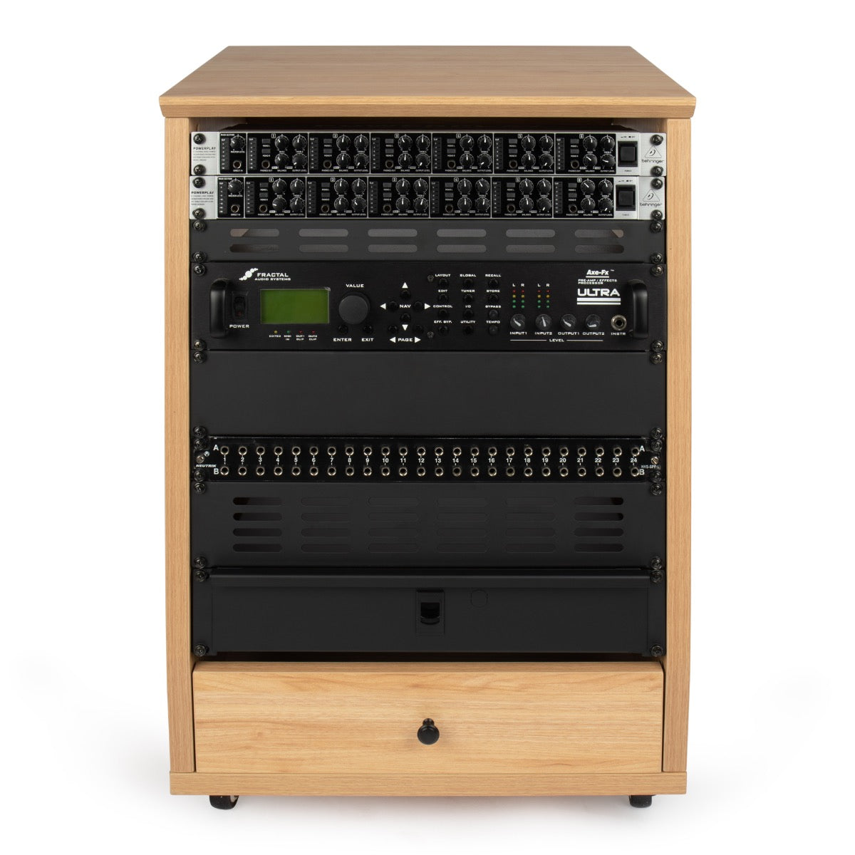 Gator Elite 12U Studio Rack with Locking Casters - Maple – Kraft Music