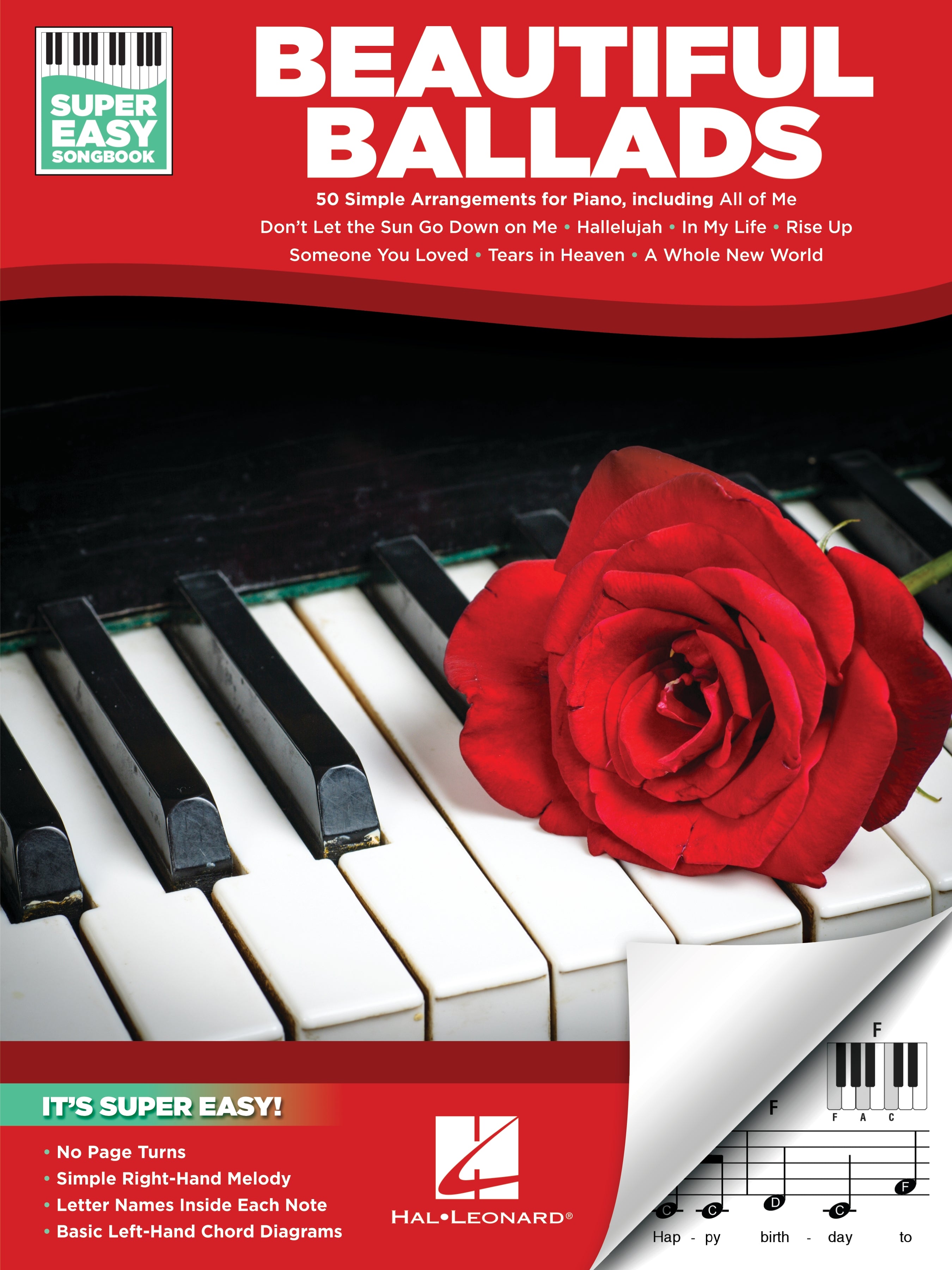 Cover of Beautiful Ballads - Super Easy Songbook