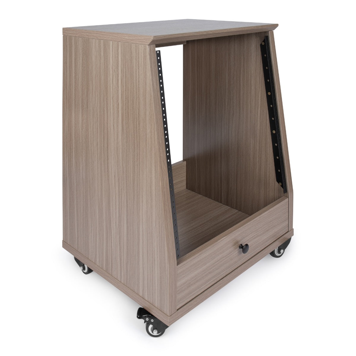 Gator Elite 12U Studio Rack with Locking Casters - Grey, View 3