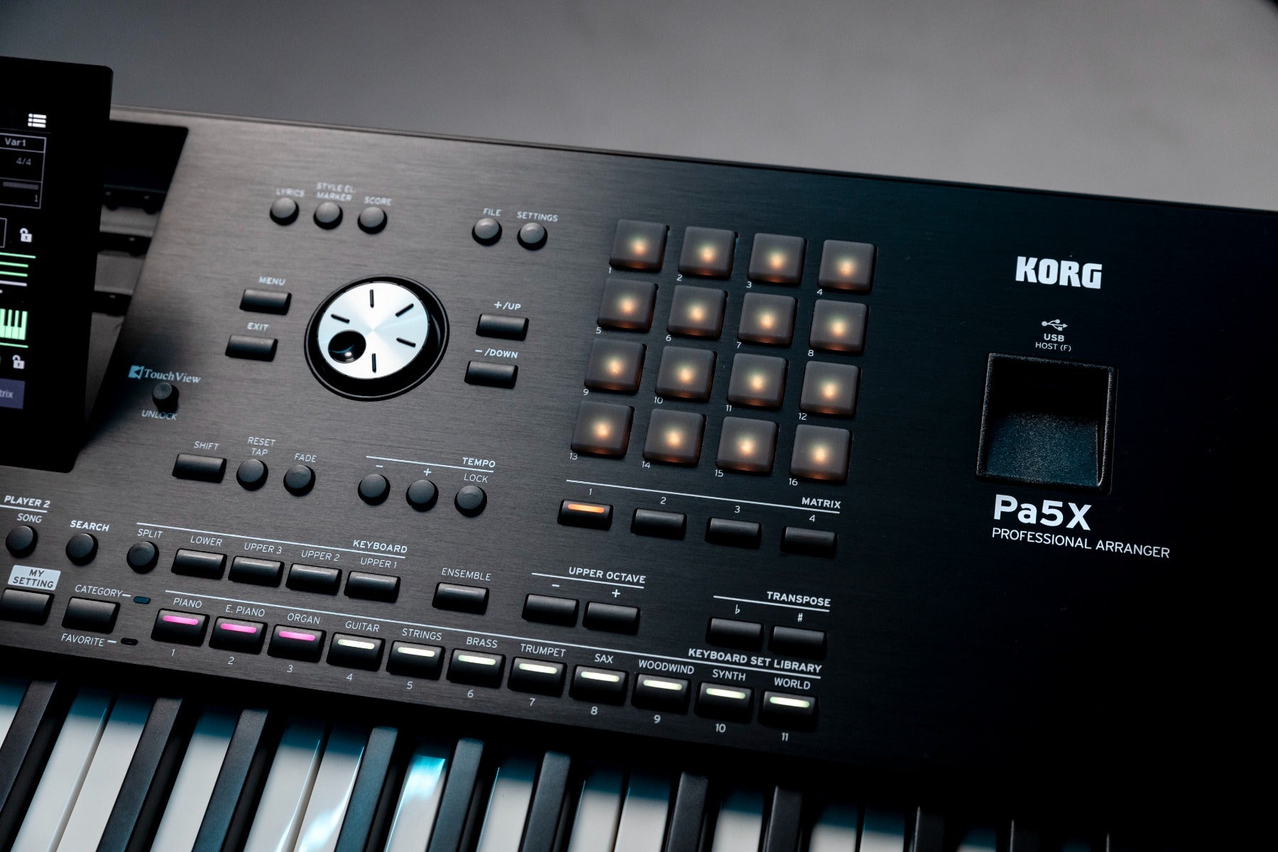 Korg PA5X 76-key Professional Arranger Workstation Keyboard CARRY