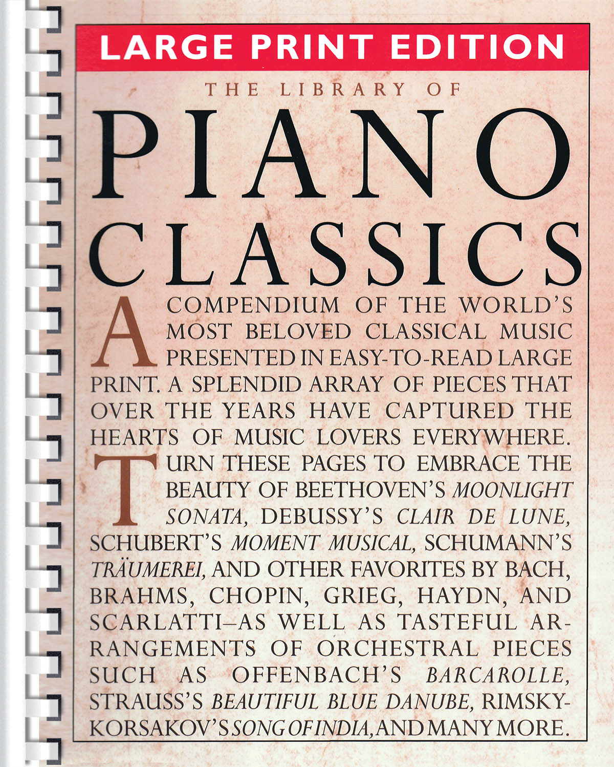 Cover of The Library of Piano Classics - Large Print Edition