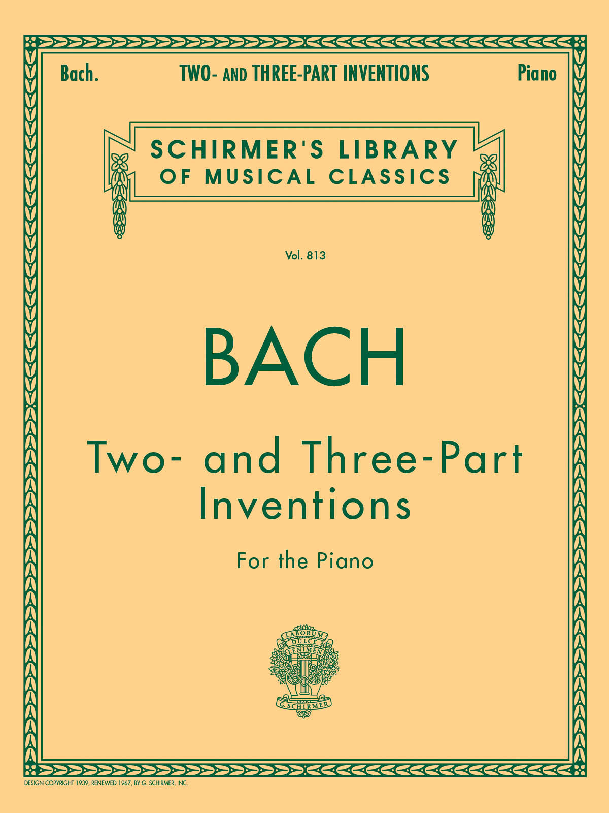 Cover of 15 Two- and Three-Part Inventions