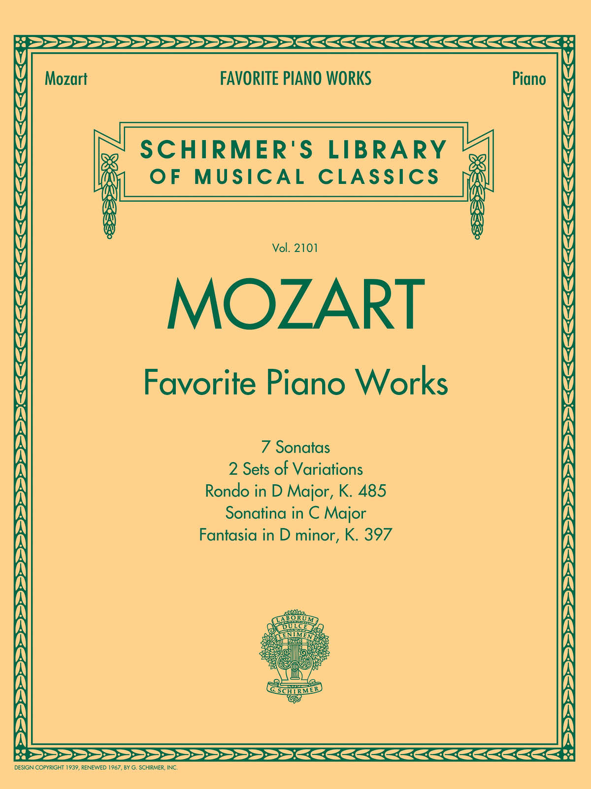 Cover of Mozart - Favorite Piano Works