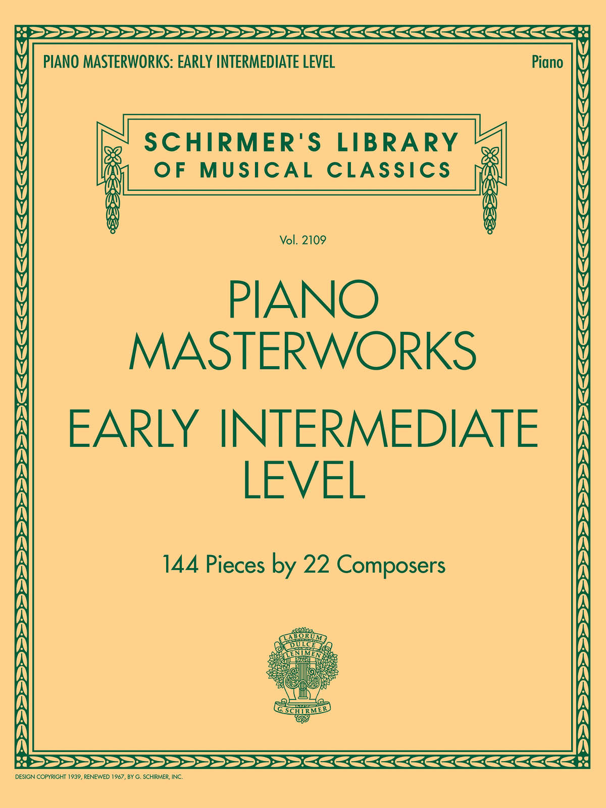 Cover of Piano Masterworks - Early Intermediate Level