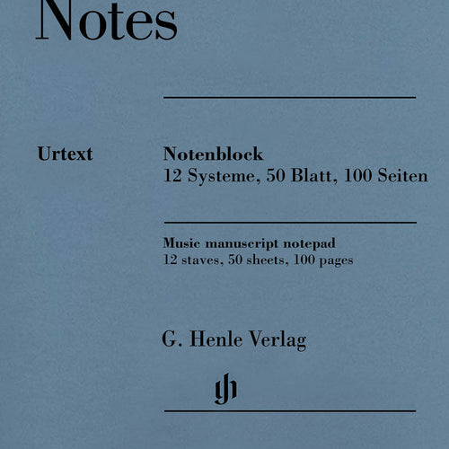 Cover of Henle Music Manuscript Notepad