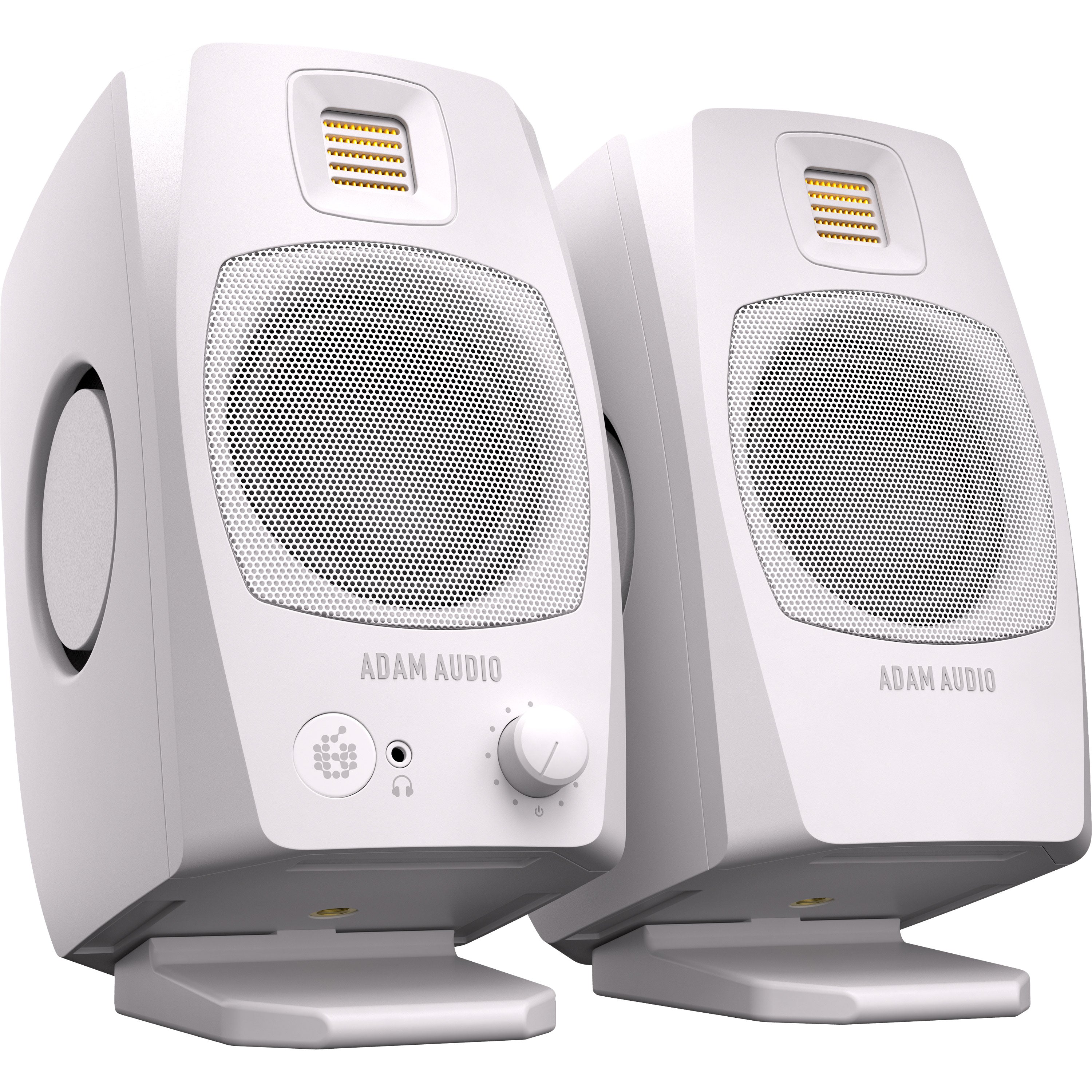 ADAM Audio D3V Desktop Monitors - White View 1