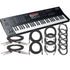 Collage showing components in Akai Professional MPC Key 61 Production & Synthesizer Keyboard CABLE KIT