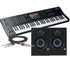 Collage showing components in Akai Professional MPC Key 61 Production & Synthesizer Keyboard STUDIO RIG