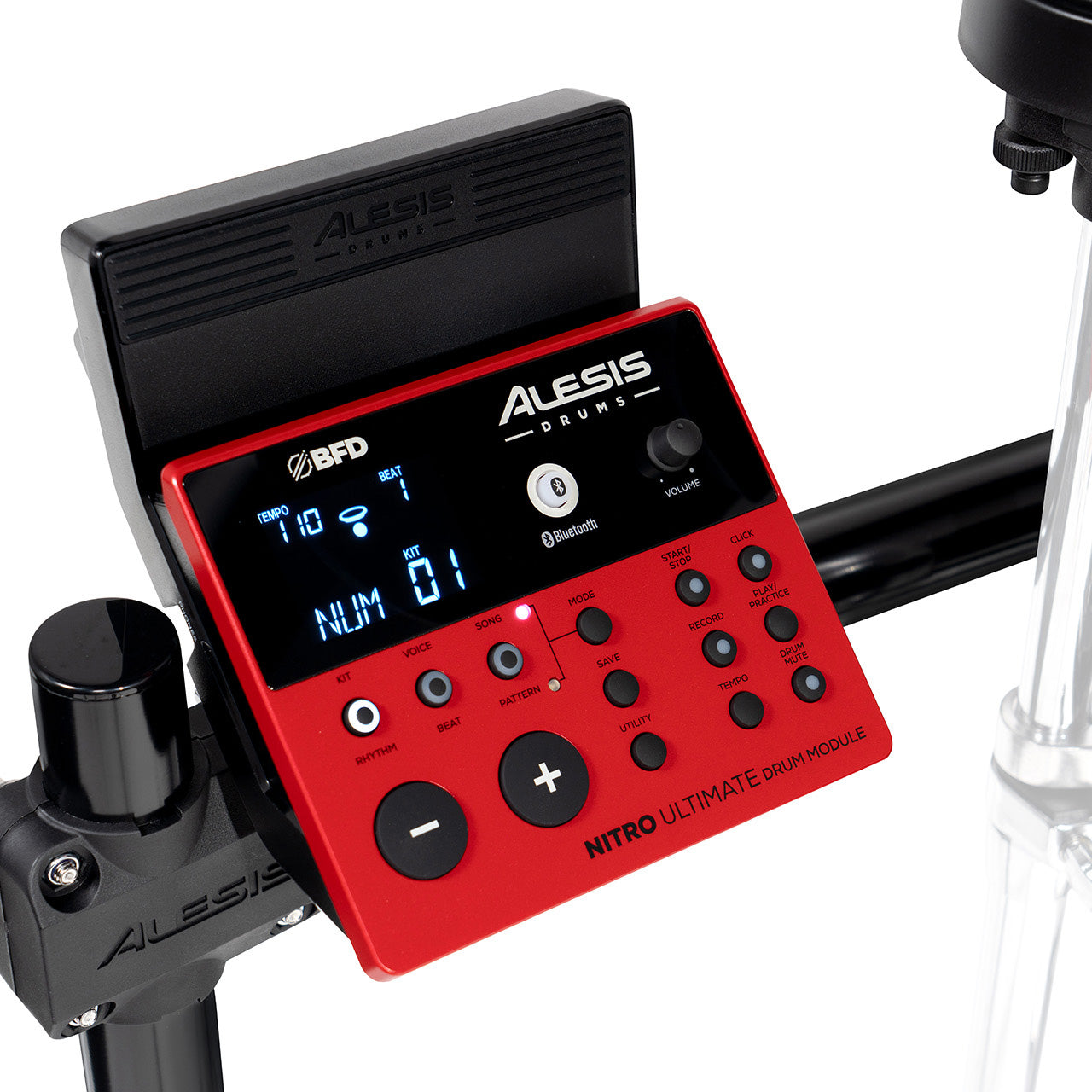 Alesis Nitro Ultimate 9-Piece Electronic Drum Kit, View 3