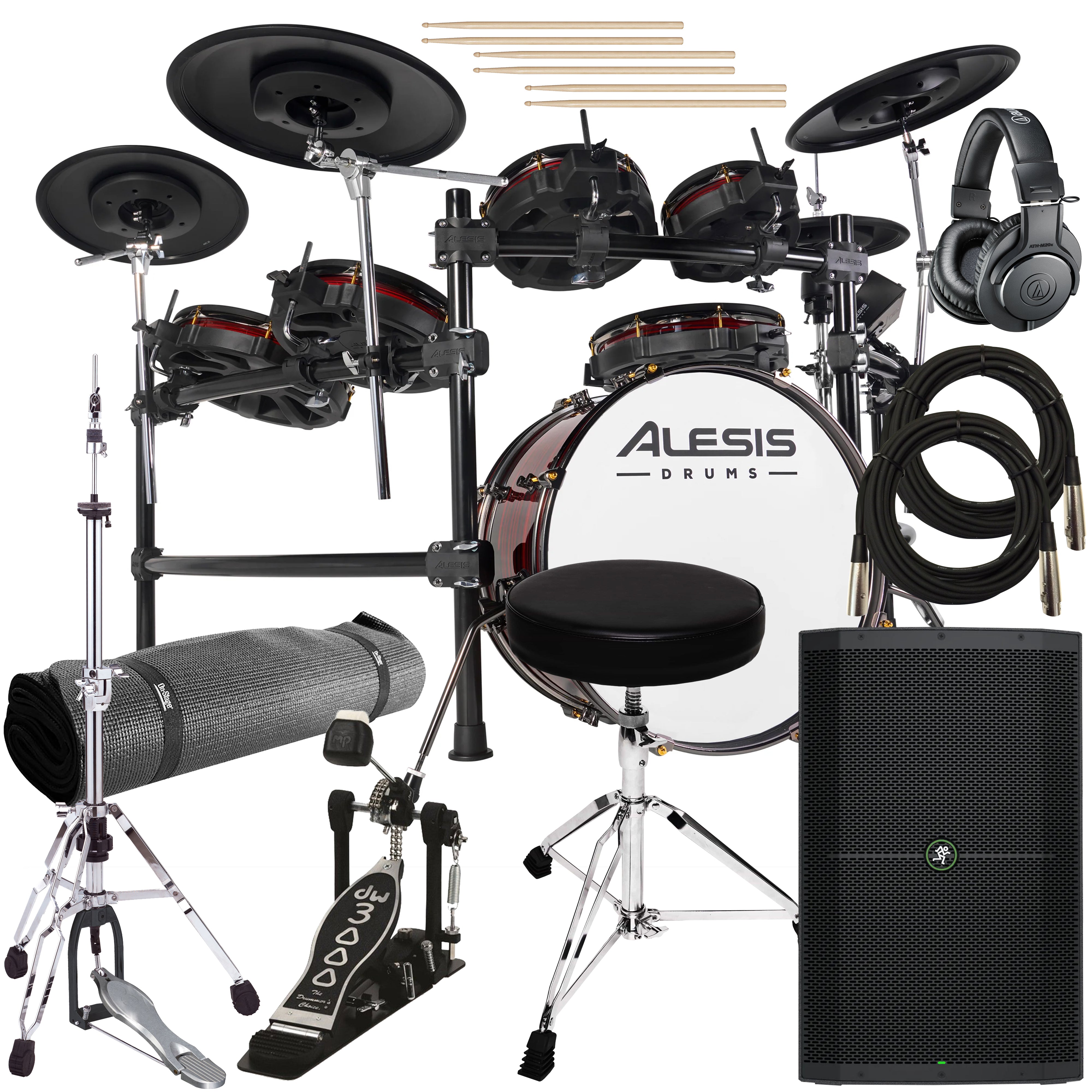 Alesis Strata Prime Electronic Drum Set COMPLETE DRUM BUNDLE