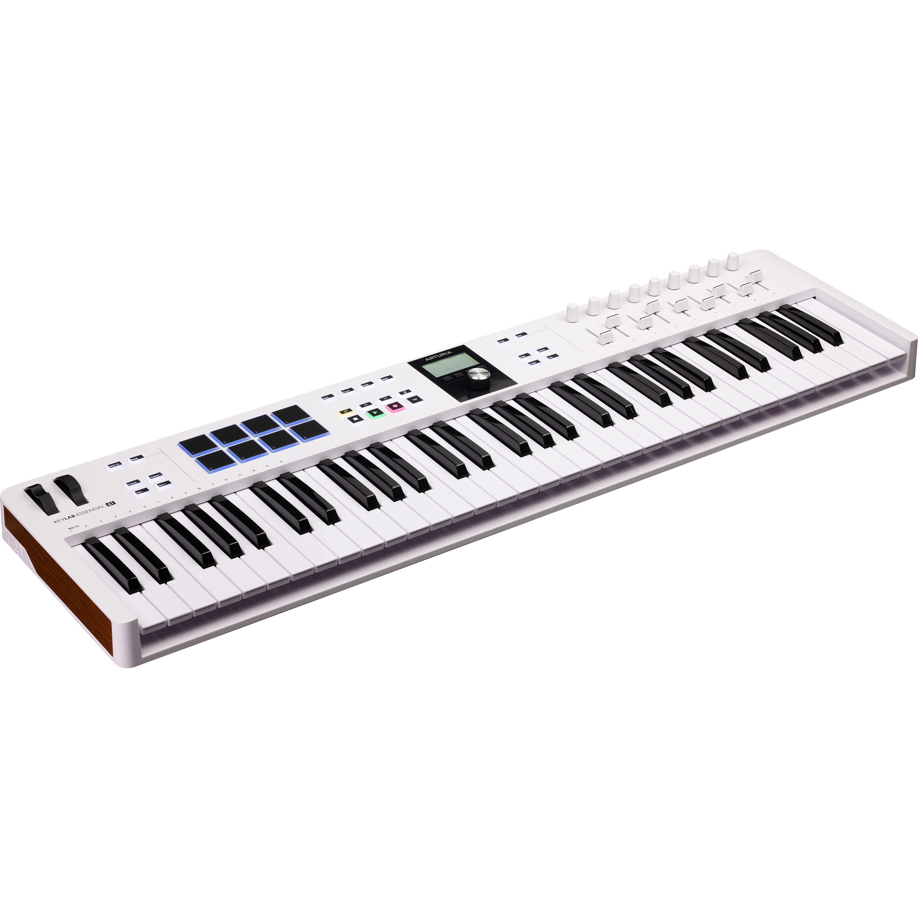 Arturia KeyLab Essential 61 Mk3 Keyboard Controller - White View 3