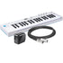Collage showing components in Arturia KeyStep 37 Mk2 Controller and Sequencer POWER & CABLE KIT