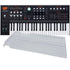 Collage showing components in ASM Hydrasynth Keyboard Polyphonic Wavemorphing Synthesizer DECKSAVER KIT