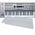 Collage showing components in ASM Hydrasynth Keyboard Silver Edition Polyphonic Synthesizer DECKSAVER KIT