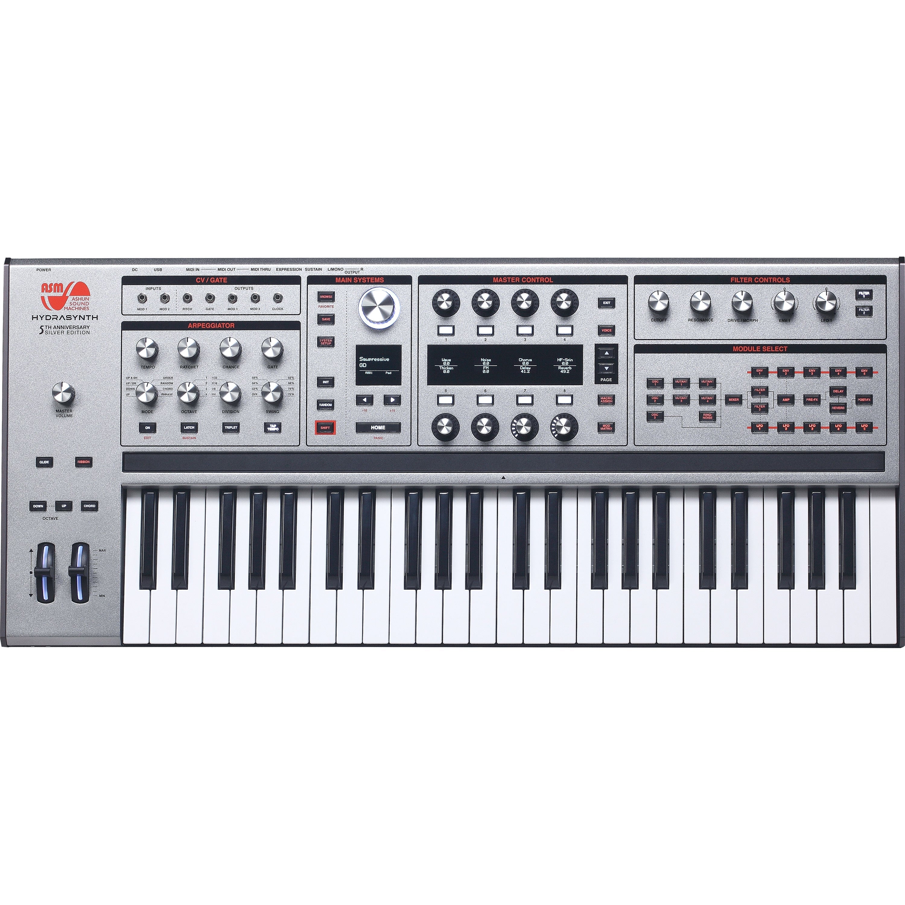 ASM Hydrasynth Keyboard Silver Edition Polyphonic