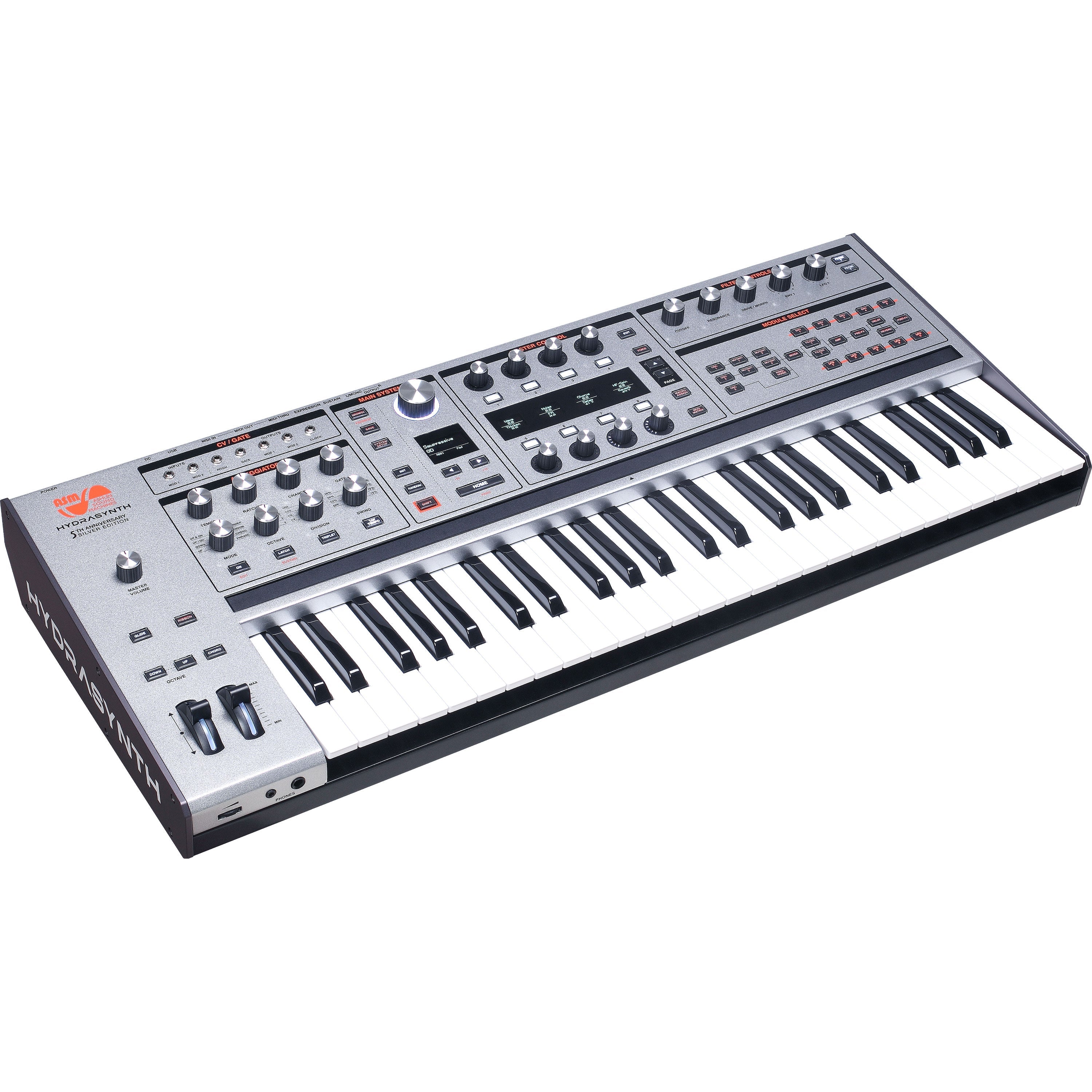 ASM Hydrasynth Keyboard Silver Edition Polyphonic Synthesizer View 5