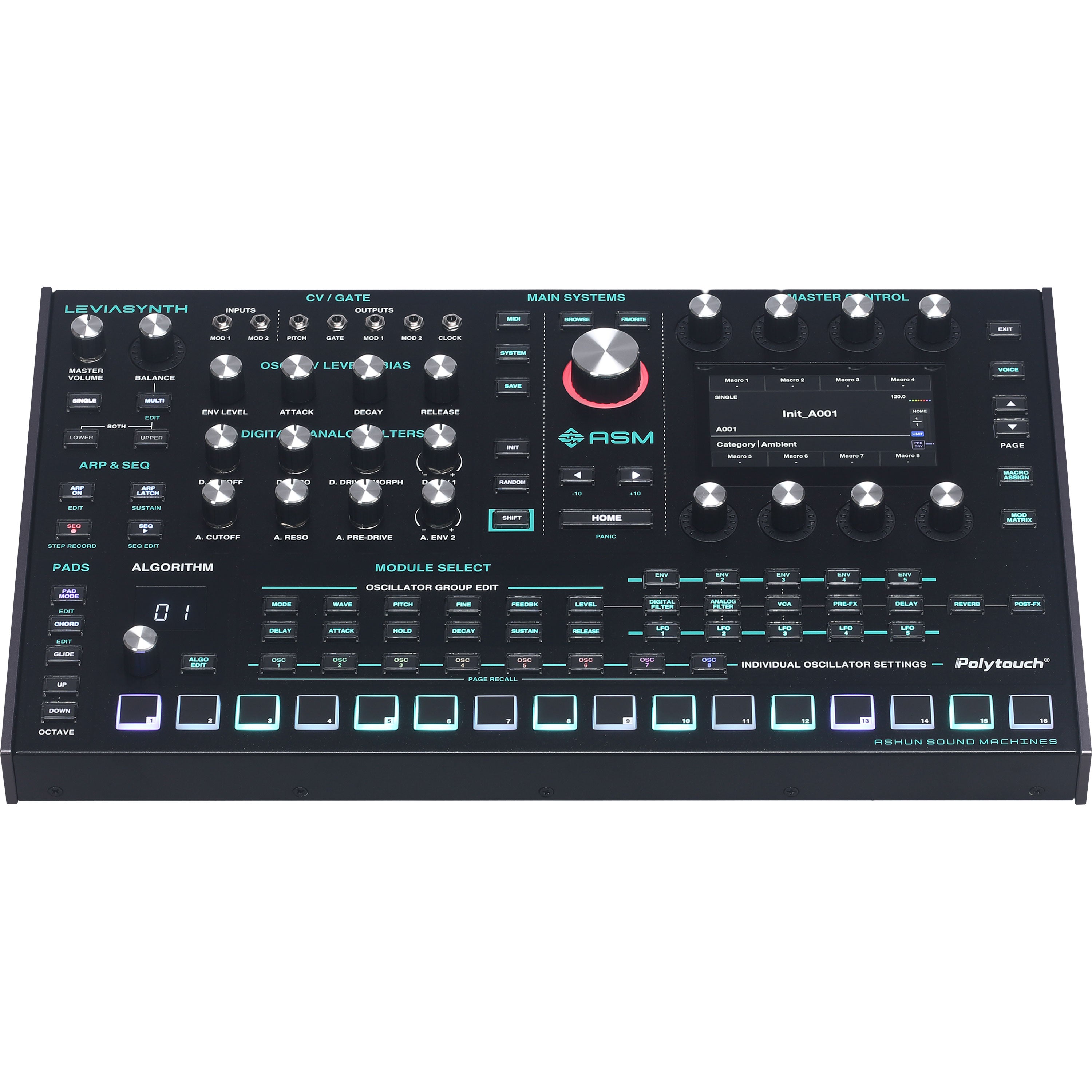 ASM Leviasynth Desktop 16-Voice Algorithmic Synthesizer – Kraft Music