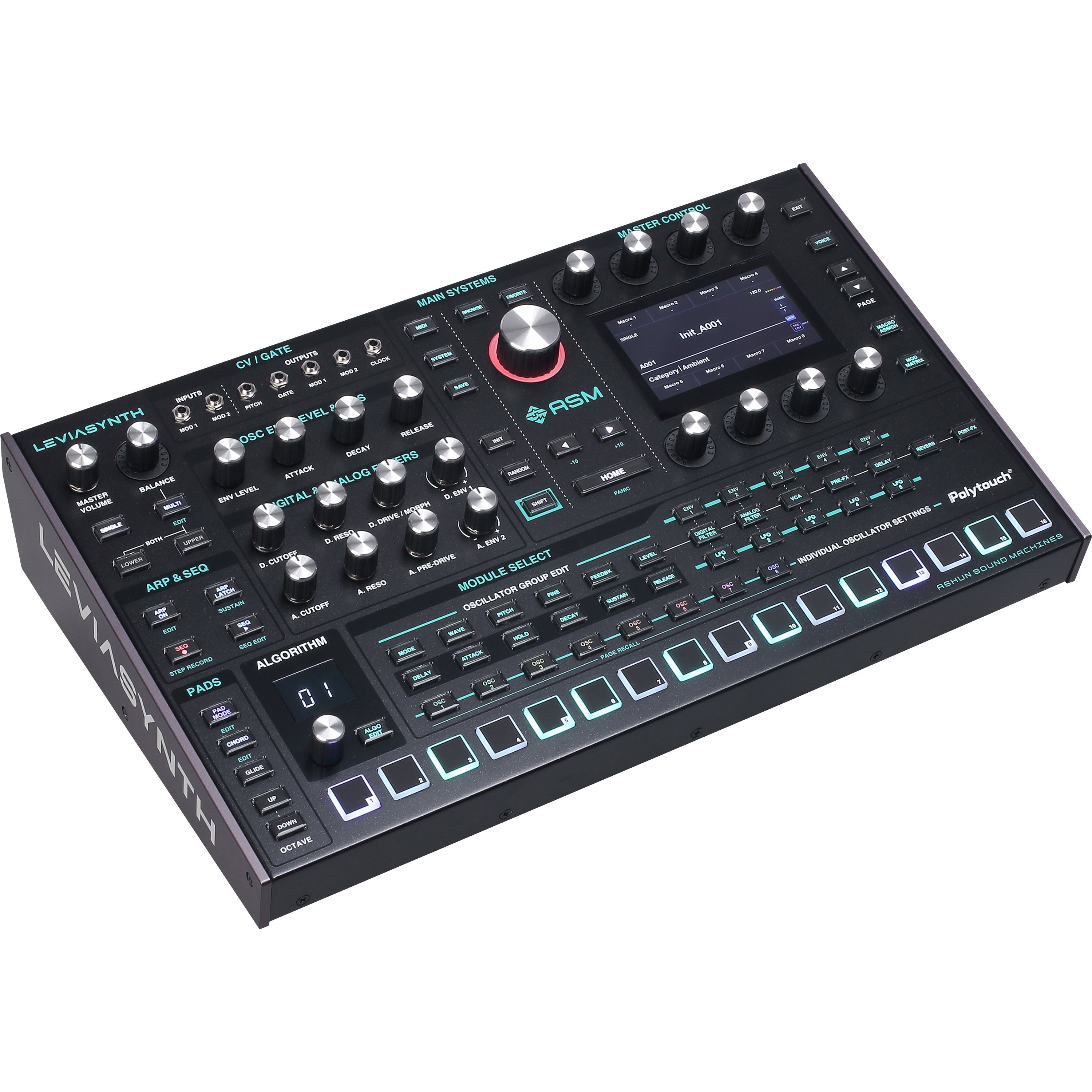 ASM Leviasynth Desktop 16-Voice Algorithmic Synthesizer View 3