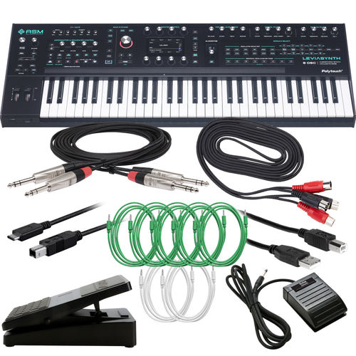 ASM Leviasynth Keyboard 16-Voice Algorithmic Synthesizer CABLE KIT