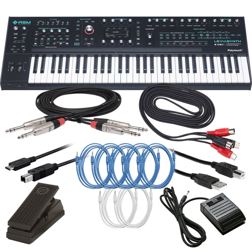 ASM Leviasynth Keyboard 16-Voice Algorithmic Synthesizer CABLE KIT