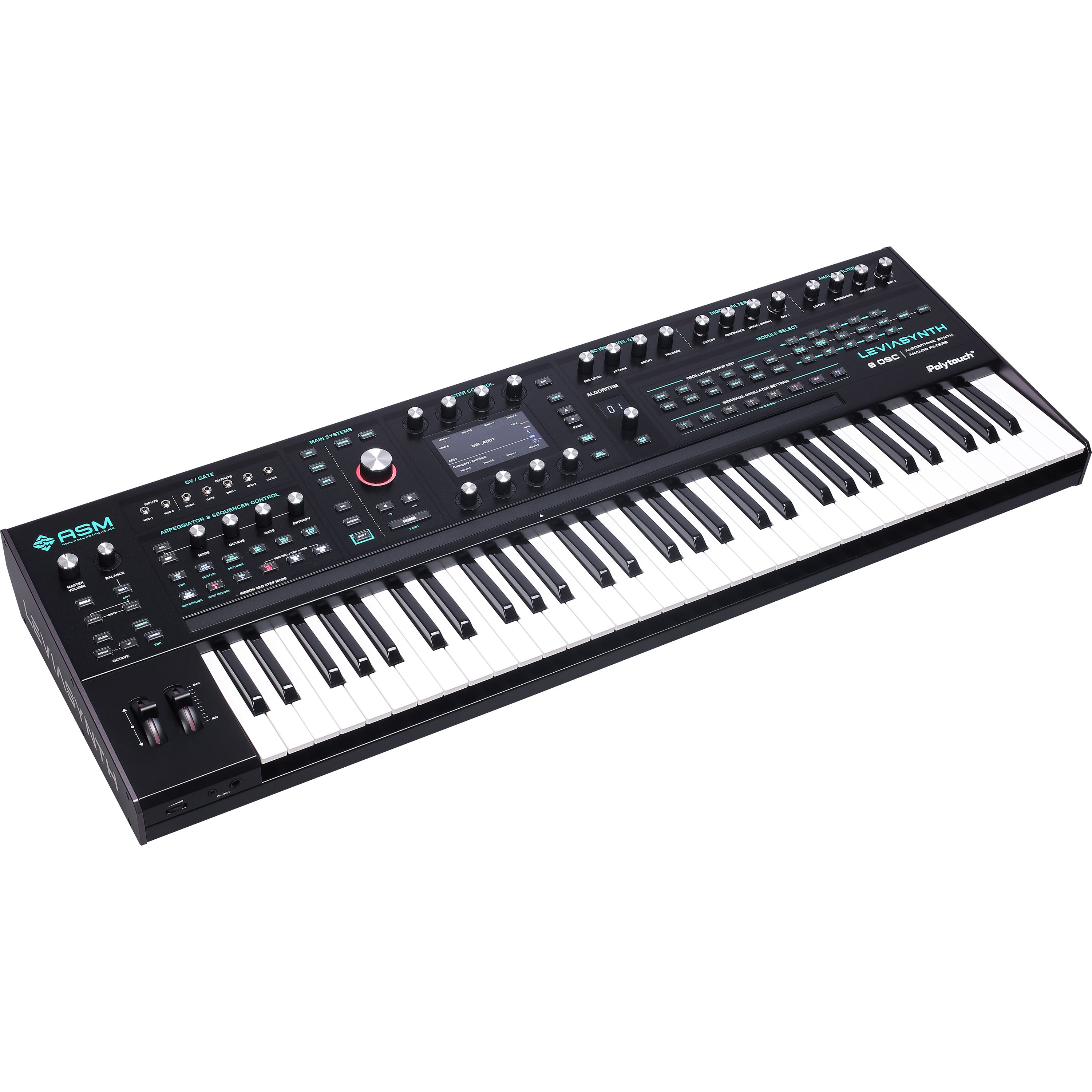 ASM Leviasynth Keyboard 16-Voice Algorithmic Synthesizer CARRY BAG