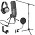 Audio-Technica AT2020USB PLUS Cardioid Condenser USB Microphone STUDIO PAK