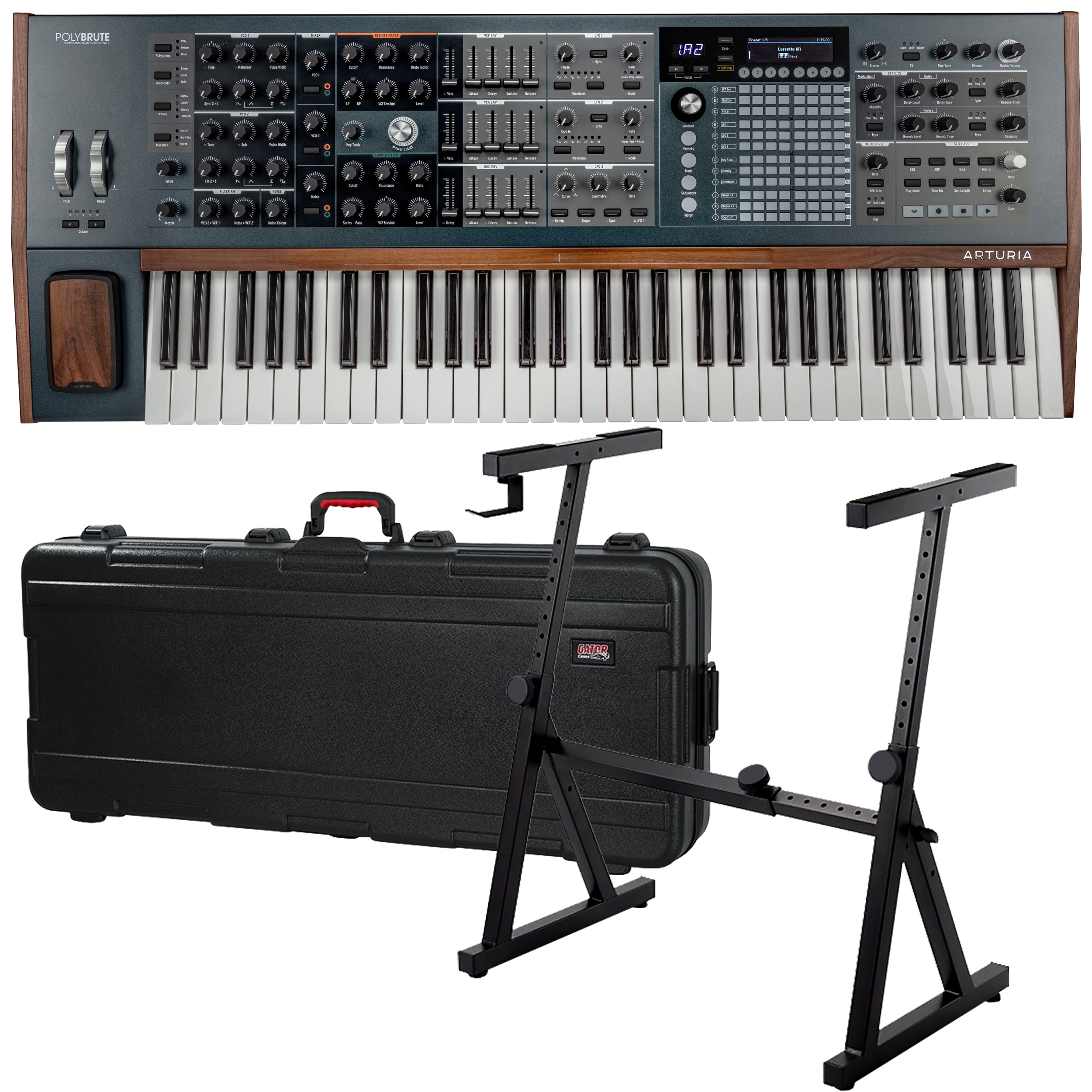 Arturia PolyBrute 6-Voice Polyphonic Analog Synthesizer STAGE RIG