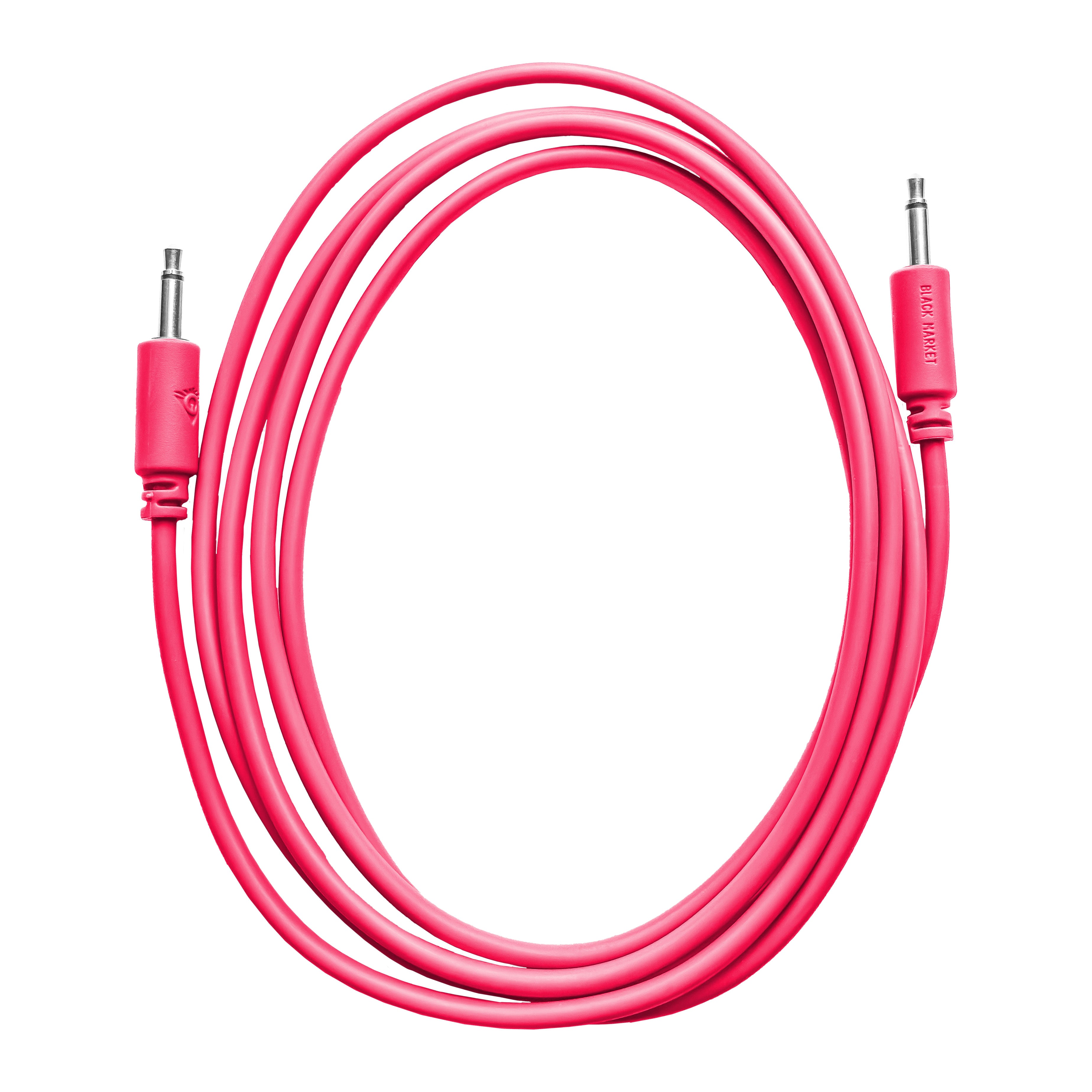 Black Market Modular 3.5mm Patch Cable - 100cm/40" - Pink View 1